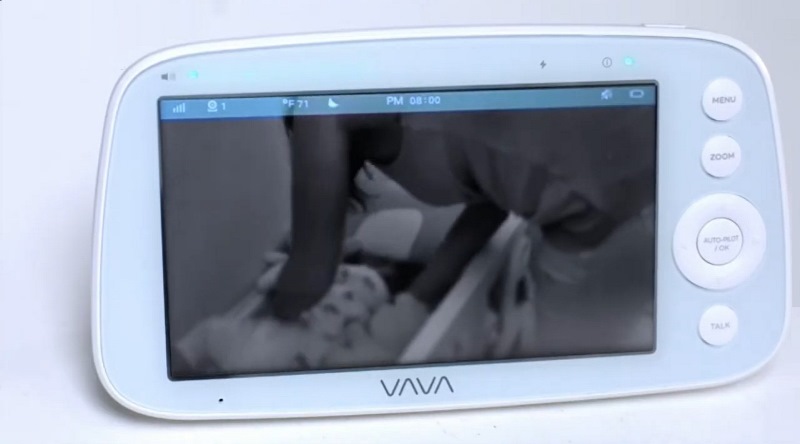 VAVA VA-IH006 Video Baby Monitor Automatic Night Vision Mode for Uninterrupted Monitoring